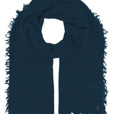 Fraas Single Coloured Wool Stole With Fringes