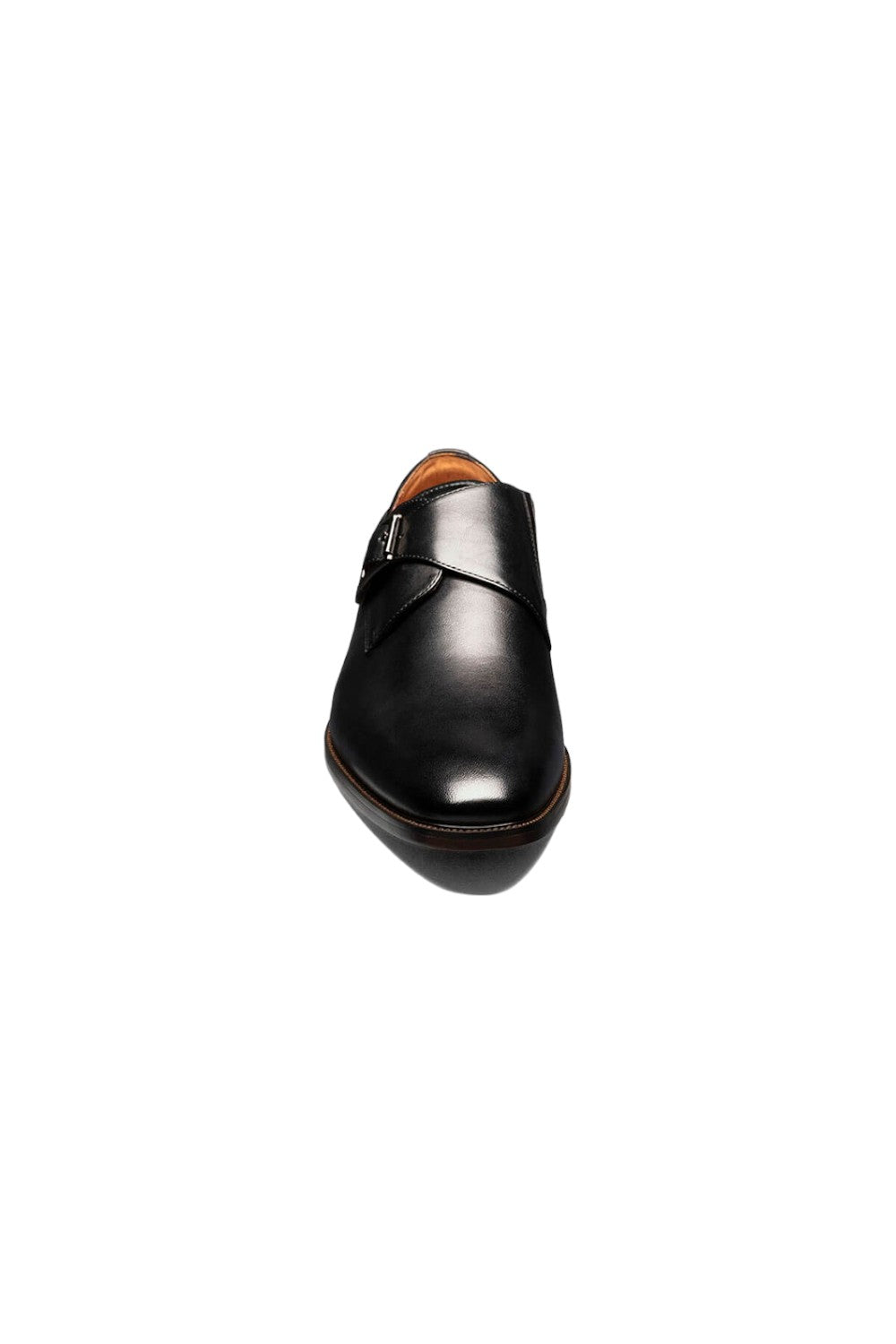 The Florsheim Sorrento Plain Toe Single Monk Strap features a rich leather upper with an elegant buckle and a sleek silhouette. The convenience of a slip on is further enhanced by the comfort of its fully cushioned leather covered footbed and soft leather linings.