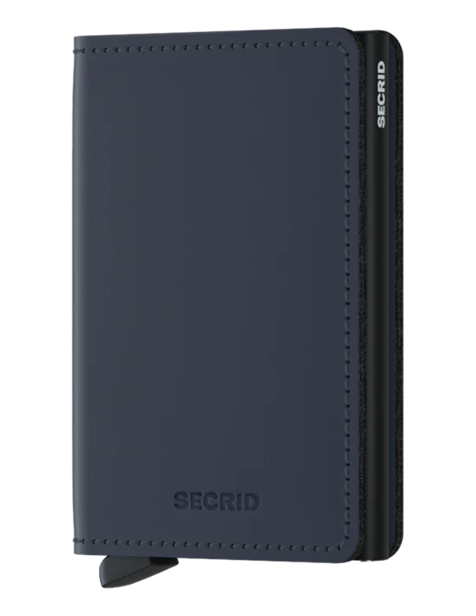 Its slim profile makes the Slimwallet fit perfectly into every pocket. The open exterior is cut extra wide to hold cards, banknotes and receipts. The Cardprotector mechanism allows you to slide out cards with one simple motion, while the aluminium protects your cards from bending, breaking and unwanted wireless communication.