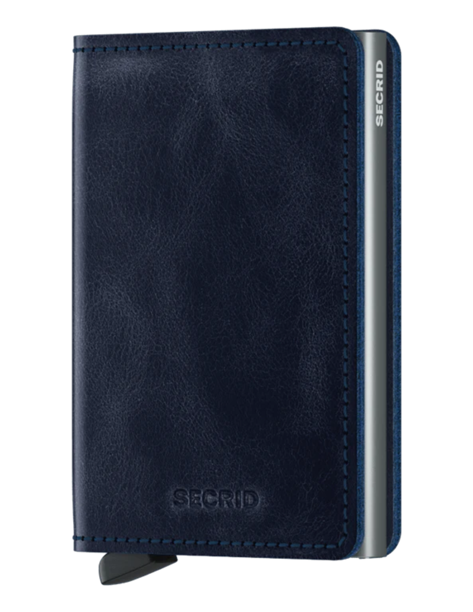 Its slim profile makes the Slimwallet fit perfectly into every pocket. The open exterior is cut extra wide to hold cards, banknotes and receipts. The Cardprotector mechanism allows you to slide out cards with one simple motion, while the aluminium protects your cards from bending, breaking and unwanted wireless communication.
