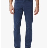 Designed For Comfort A dark blue wash and 5-pocket style gives this pant the appearance of refined denim, but these are made from super soft twill. We designed them with a higher rise and a relaxed straight leg for a balanced and timeless style.