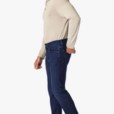 Elevate any occasion in this pair of sleek, dark-wash jeans cut from denim with a luxe look and feel. Made for movement with a higher proportion of elastane, this pair still maintains the texture of an authentic jean. A modern straight leg feels just roomy enough while flattering from every angle.