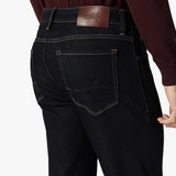 These contemporary pants are designed in a tailored, straight leg silhouette. Detailed with tonal hardware and contrast stitching, this mid-weight staple elevates any ensemble with its superior comfort, soft hand feel, and exceptional stretch.