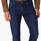 Dress up the everyday with this dark-wash jean designed with a streamlined slim leg and denim that has a luxe look and feel. The fabrication has a higher proportion of elastane for maximum stretch, all while maintaining the appearance of an authentic, elegant jean.