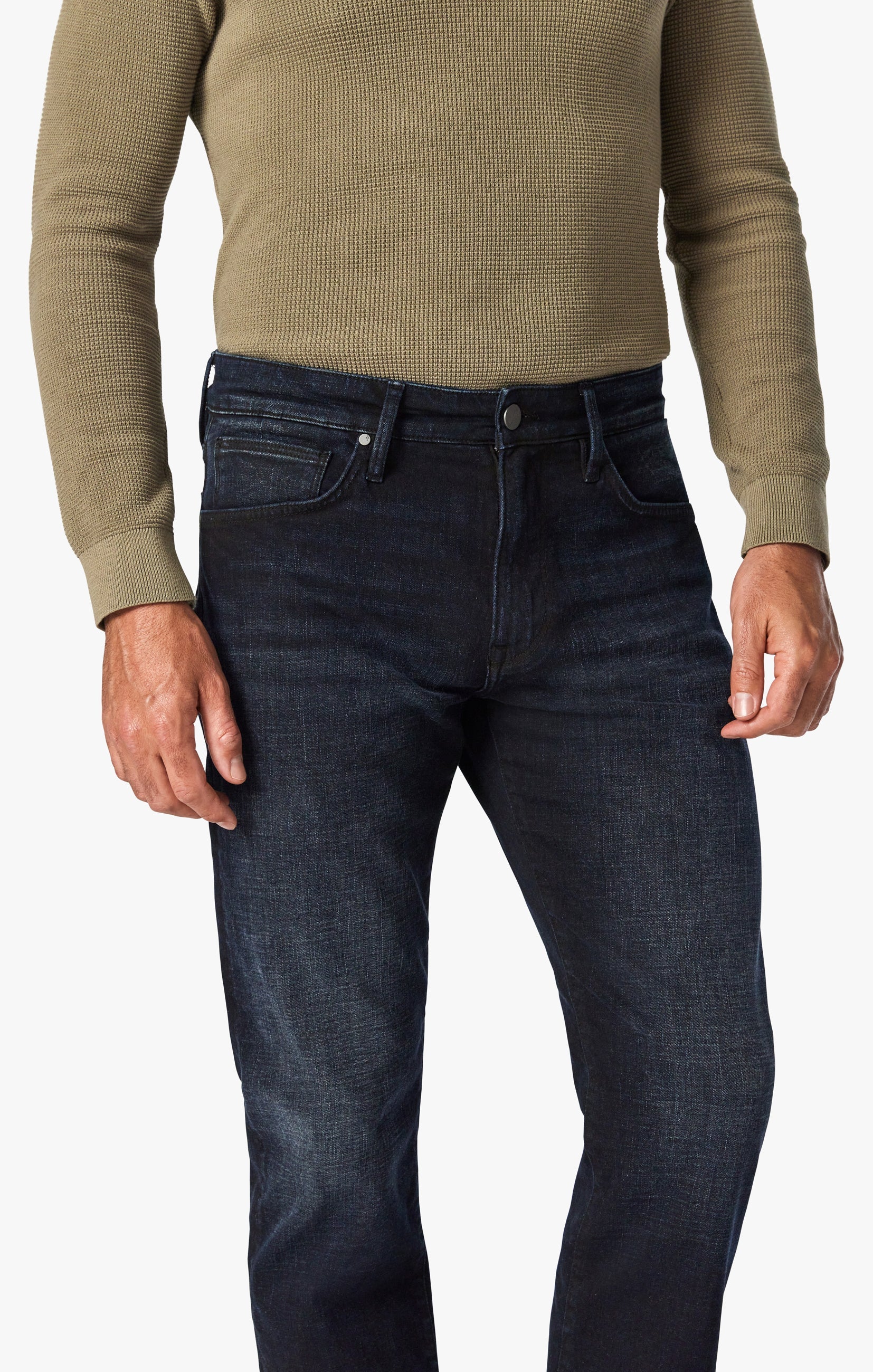 Your go-to jeans just got more sustainable with this pair made with stretchy organic and recycled fabric that looks like authentic, premium denim.