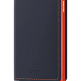 Its slim profile makes the Slimwallet fit perfectly into every pocket. The open exterior is cut extra wide to hold cards, banknotes and receipts. The Cardprotector mechanism allows you to slide out cards with one simple motion, while the aluminium protects your cards from bending, breaking and unwanted wireless communication.