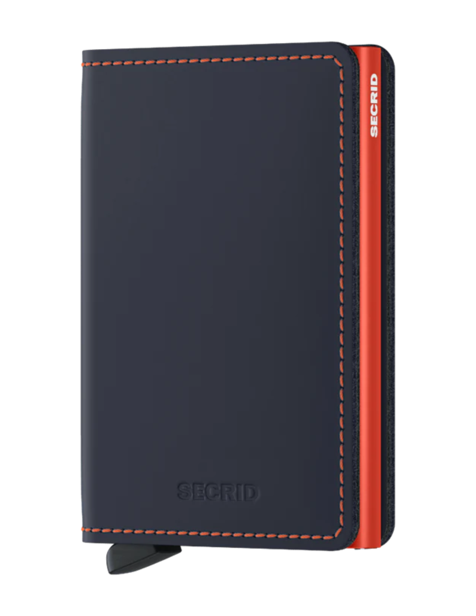 Its slim profile makes the Slimwallet fit perfectly into every pocket. The open exterior is cut extra wide to hold cards, banknotes and receipts. The Cardprotector mechanism allows you to slide out cards with one simple motion, while the aluminium protects your cards from bending, breaking and unwanted wireless communication.
