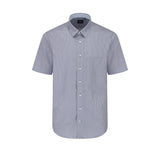 This Leo Chevalier Men's Short Sleeve is crafted from 100% cotton which provides excellent breathability and is non-iron for easy maintenance. The hidden button down collar and tall fit provide a tailored look for any occasion.