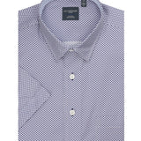 This Leo Chevalier Men's Short Sleeve is crafted from 100% cotton which provides excellent breathability and is non-iron for easy maintenance. The hidden button down collar and tall fit provide a tailored look for any occasion.