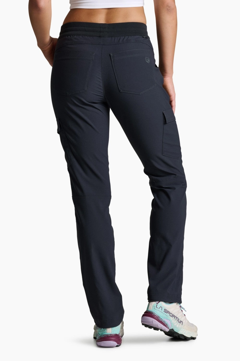 Featuring premium stretch and endless rebound, the lightweight TREKR Straight Pant delivers superior flexibility with a fit that never bags out. The pull-on waistband and external drawcord let you customize your fit while hidden snaps on thigh pockets secure essentials.