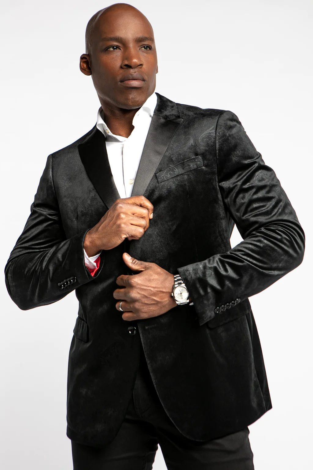 7 Downie St. VALENCIA Black Paisley Dinner Jacket Broderick s