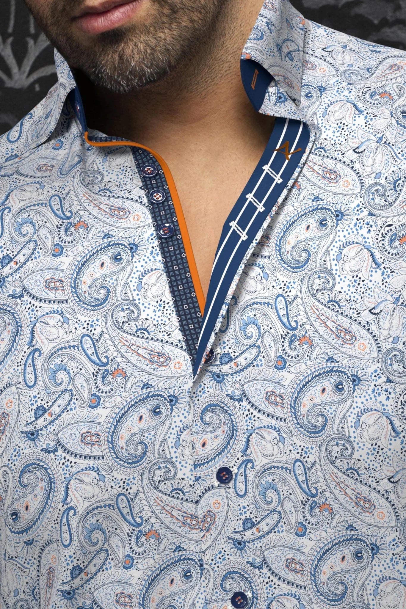 Shirt casual dress fashion for men 98% cotton and 2% Spandex for optimum comfort. Distinguish yourself with contrasting patterns and sophisticated details. Comfortable with premium stretch cotton fabric. 