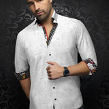 Shirt casual dress fashion for men 98% cotton and 2% Spandex for optimum comfort. Distinguish yourself with contrasting patterns and sophisticated details. Comfortable with premium stretch cotton fabric. 