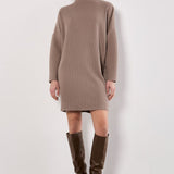 Apricot Thick Rib Cocoon Sweater