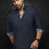 This is a collection of comfortable, performance stretch, fashionable dressy and casual shirts. Stand out from the crowd, thanks to Au Noirs cleaver use of contrasting patterns and sophisticated details. Comfortable with a high quality, performance stretch cotton fabric. 