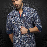 This is a collection of comfortable, performance stretch, fashionable dressy and casual shirts. Stand out from the crowd, thanks to Au Noirs cleaver use of contrasting patterns and sophisticated details. Comfortable with a high quality, performance stretch cotton fabric.