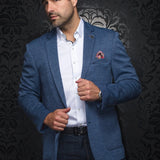 Blazer Fashionable and stretchy for men. Stand out with our sophisticated details and patterned lining. Comfortable with a premium fabric blend offering confidence and freedom of movement. 