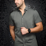 This is a collection of comfortable, performance stretch, fashionable dressy and casual shirts. Stand out from the crowd, thanks to Au Noirs cleaver use of contrasting patterns and sophisticated details. Comfortable with a high quality, performance stretch cotton fabric.