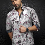 Shirt casual dress fashion for men 98% cotton and 2% Spandex for optimum comfort. Distinguish yourself with contrasting patterns and sophisticated details. Comfortable with premium stretch cotton fabric. 
