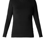 Black turtleneck sweater on a white background