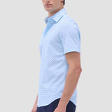 Bugatchi Miles Basketweave OoohCotton Short Sleeve Shirt