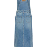 The denim dress is a classic choice, offering a flattering regular waist and ankle-length design. Featuring a sleeveless cut, it's crafted for a chic and effortless style. The material blend ensures durability and slight stretch for a fit that's tailored to you.