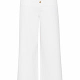 Experience the perfect blend of comfort and style with our Cream Angelena Ankle Pant. Made with a luxurious cotton blend, these pants feature a beautiful tone on tone print that will elevate any outfit. The striking button fly closure adds a touch of sophistication to your look. You'll love the way you feel in these pants!