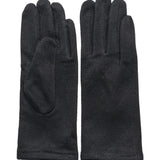 Black gloves on white background