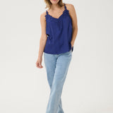 A basic wardrobe essential with an elevated look! The Cream Anna Top is a cami you’re sure to love – it features a classic colour and its comfortable, adjustable straps make it a top that's sure to win you over. Classy enough for a meeting, yet fun enough for drinks with friends? Yes please!