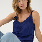 A basic wardrobe essential with an elevated look! The Cream Anna Top is a cami you’re sure to love – it features a classic colour and its comfortable, adjustable straps make it a top that's sure to win you over. Classy enough for a meeting, yet fun enough for drinks with friends? Yes please!