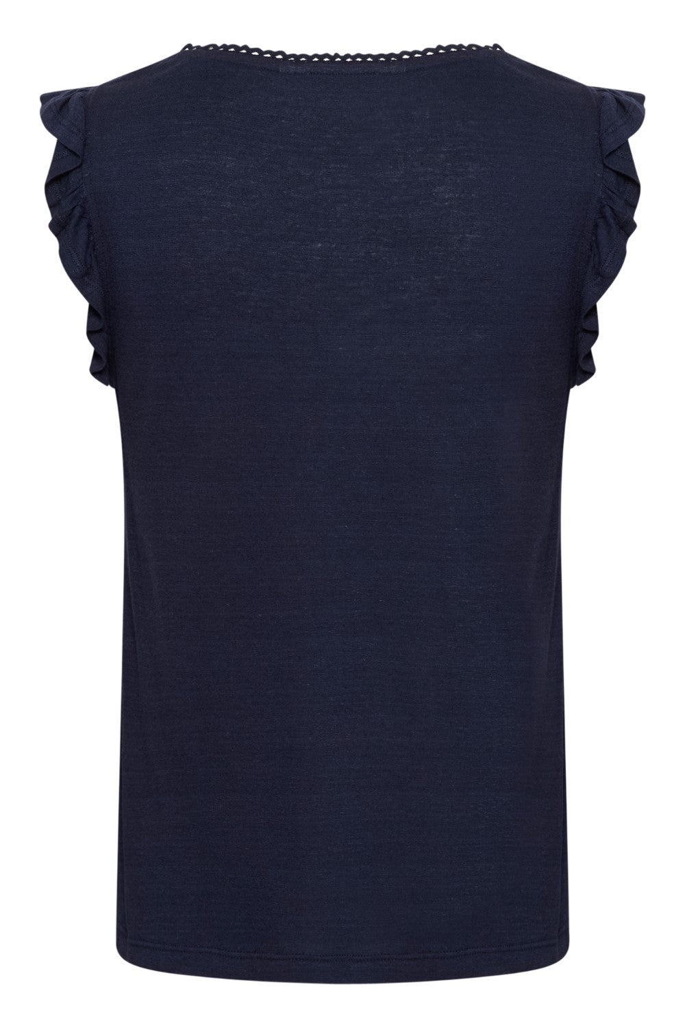 Expertly crafted to elevate your casual wardrobe, the Cream Luna Jersey TShirt features a solid design with a linen blend for softness and breathability. The delicate cap sleeves add a feminine touch to this versatile and stylish top. It's a must-have!