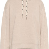 Beige hoodie on a white background