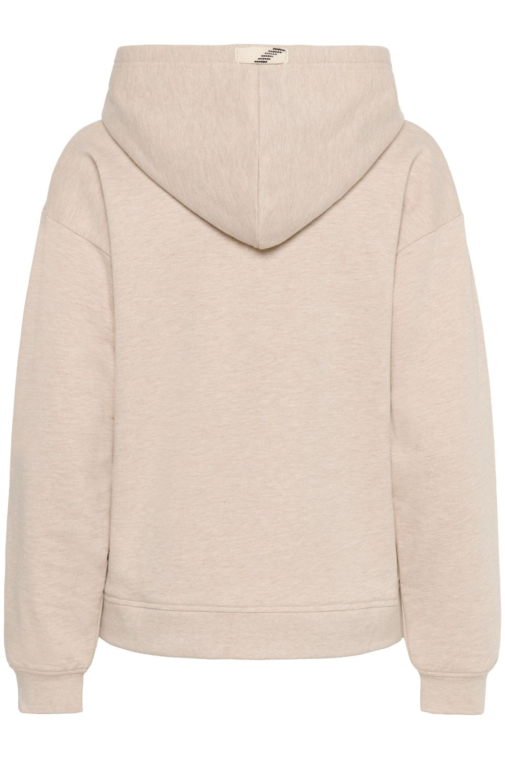 Beige hoodie on a white background