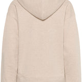Beige hoodie on a white background