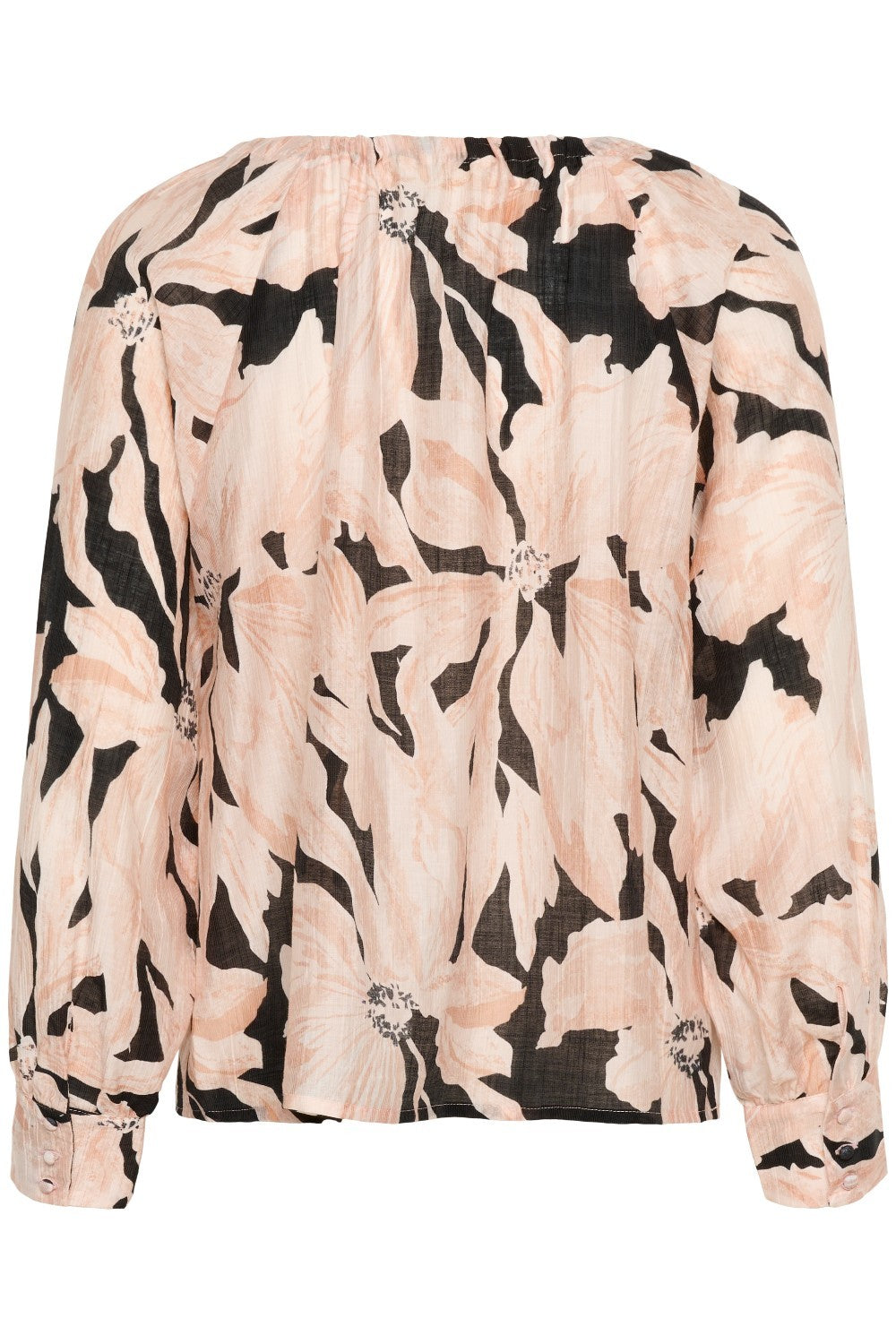 Floral patterned blouse on a white background