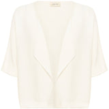 Our Cream Sillar Knit Bolero is back by popular demand! Made from 100% cotton, this cardigan makes layering easy and stylish. Perfect for any occasion, it's a must-have for your wardrobe.