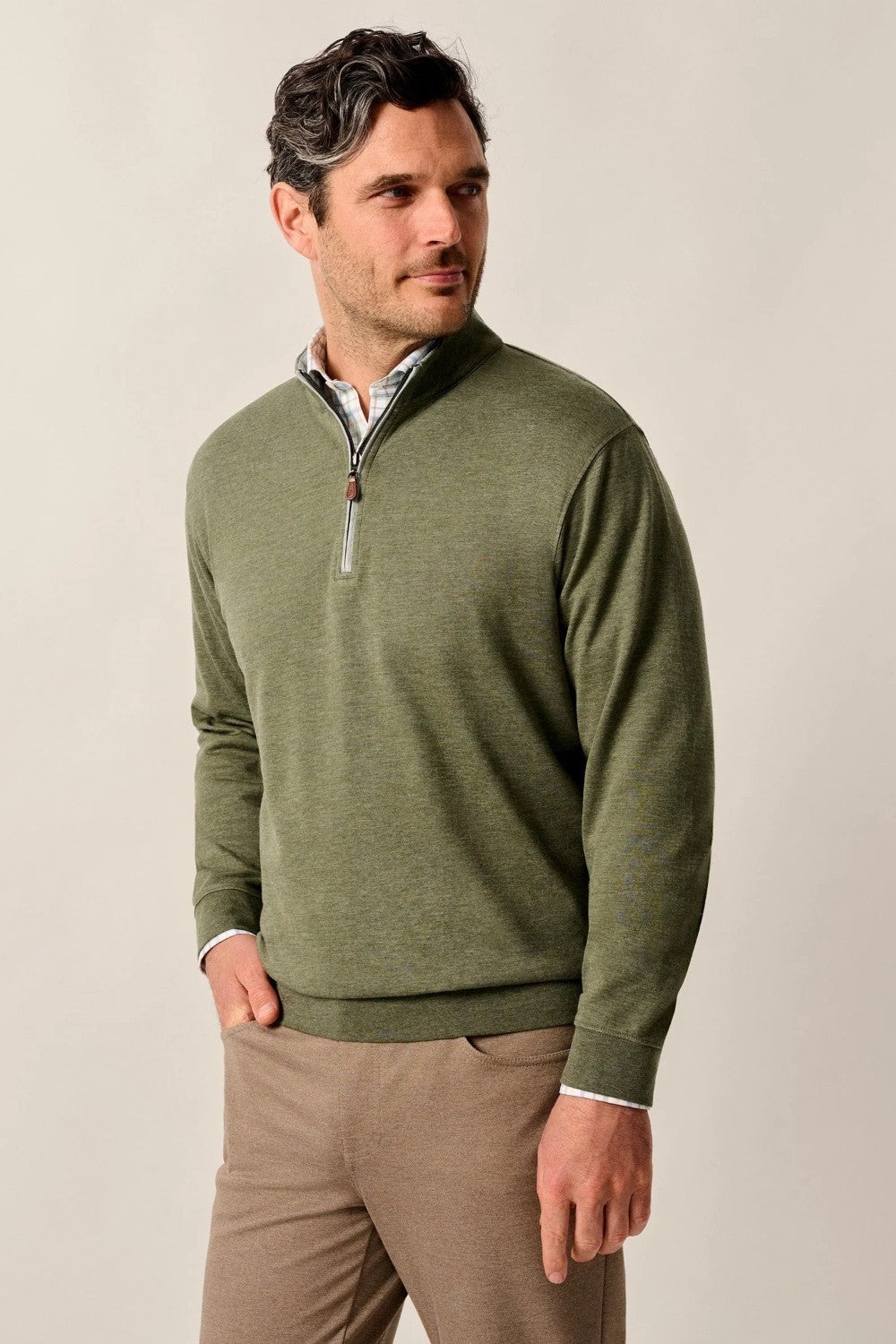 Our perennial best-seller, this plaited cotton-blend quarter-zip is the universal layer that packs a punch when it comes to unbeatable softness, versatility and style.