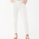 Elevate your style game with the FDJ Olivia Pencil Ankle pant in white!
