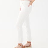 Elevate your style game with the FDJ Olivia Pencil Ankle pant in white!