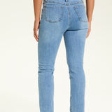 Experience pure comfort and effortless style with the FDJ Basic Pull-On Straight Ankle. This pair of jeans features a medium wash and a flattering straight cut, providing a comfortable fit and a versatile look for any casual occasion. Say goodbye to uncomfortable jeans and hello to a new level of comfort and style.