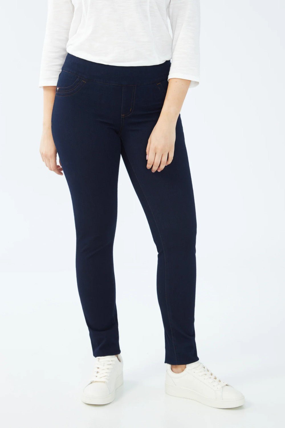 Deemed as EMaGICE pants by O Magazine, these are the pants everyone is going crazy for! Crafted with our revolutionary LOVE Premium denim fabric it offers an exclusive level of comfort and a perfect slimming fit! Its smooth waistband and slim leg make it the perfect pair for any outfit and occasion!