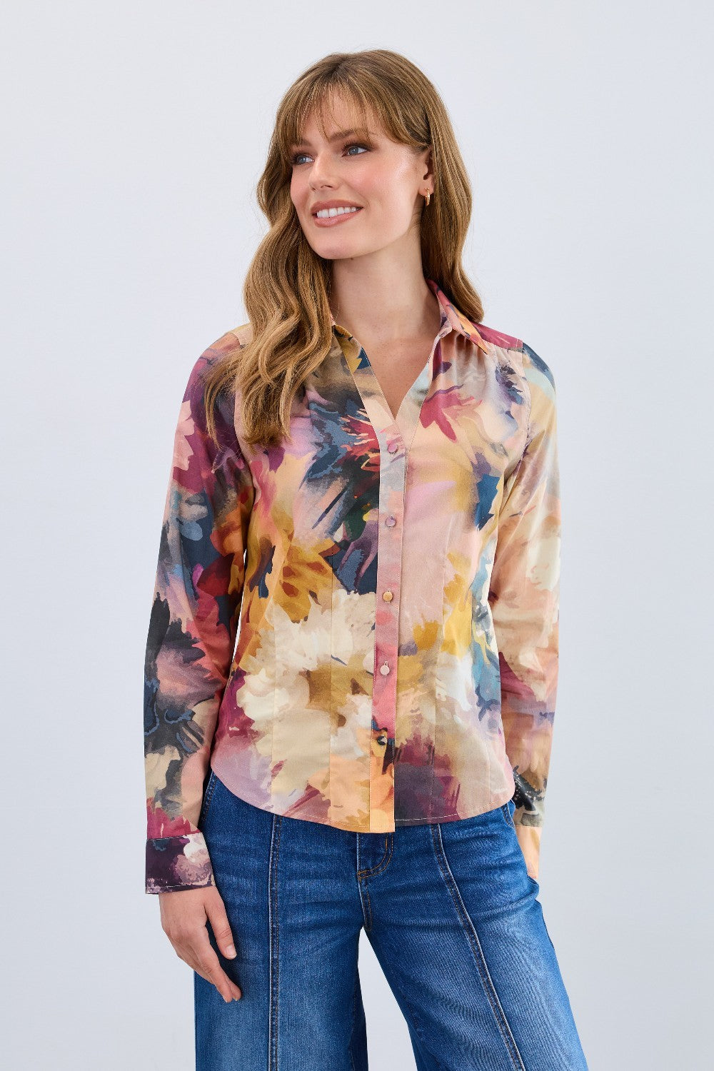 The FDJ Long Sleeve Split Neck Shirt combines timeless design with modern flair. Featuring a stylish split neck and soft, breathable fabric, it offers both comfort and sophistication. Perfect for layering or wearing on its own, this shirt enhances your everyday look with ease and confidence. Upgrade your wardrobe with a versatile piece that effortlessly balances style and comfort.