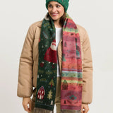 Christmas can come! The scarf with cheerful Christmas motifs from FRAAS spreads good cheer and creates a Christmas atmosphere. The woven scarf is 35 x 200 cm in size and made of extra soft cashmink, the specialty from FRAAS. Keeps out the cold and moisture and is also suitable for allergy sufferers. The scarf MADE IN GERMANY is the ideal companion for everyone who loves Christmas.