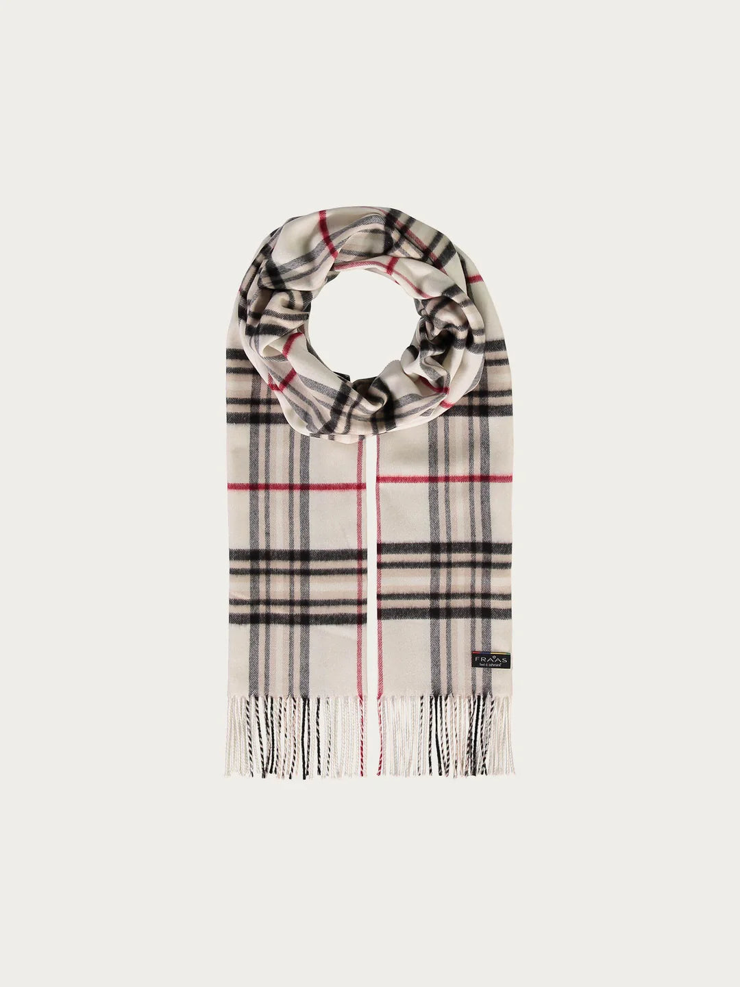 We love the cashmink scarf with the famous FRAAS check! The extra soft woven scarf keeps you warm and is also ideal for allergy sufferers because it contains no animal hair. Cashmink is made from high-quality polyacrylic fibers and is elaborately processed and refined at FRAAS. The 35 x 200 cm scarf with the striking check pattern - also known as FRAAS Plaid - is MADE IN GERMANY and Oeko-Tex certified. It rounds off any outfit, whether sporty, casual or elegant.