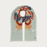 This boho style stole is playful and romantic. The 70 x 180 cm scarf from FRAAS with a floral print and openwork pattern is made from a wool blend and is the ideal accessory for cooler days. Put the stole around your shoulders or wrap it around your neck. Thanks to the bright colours of the floral print, this accessory is a real eye-catcher.