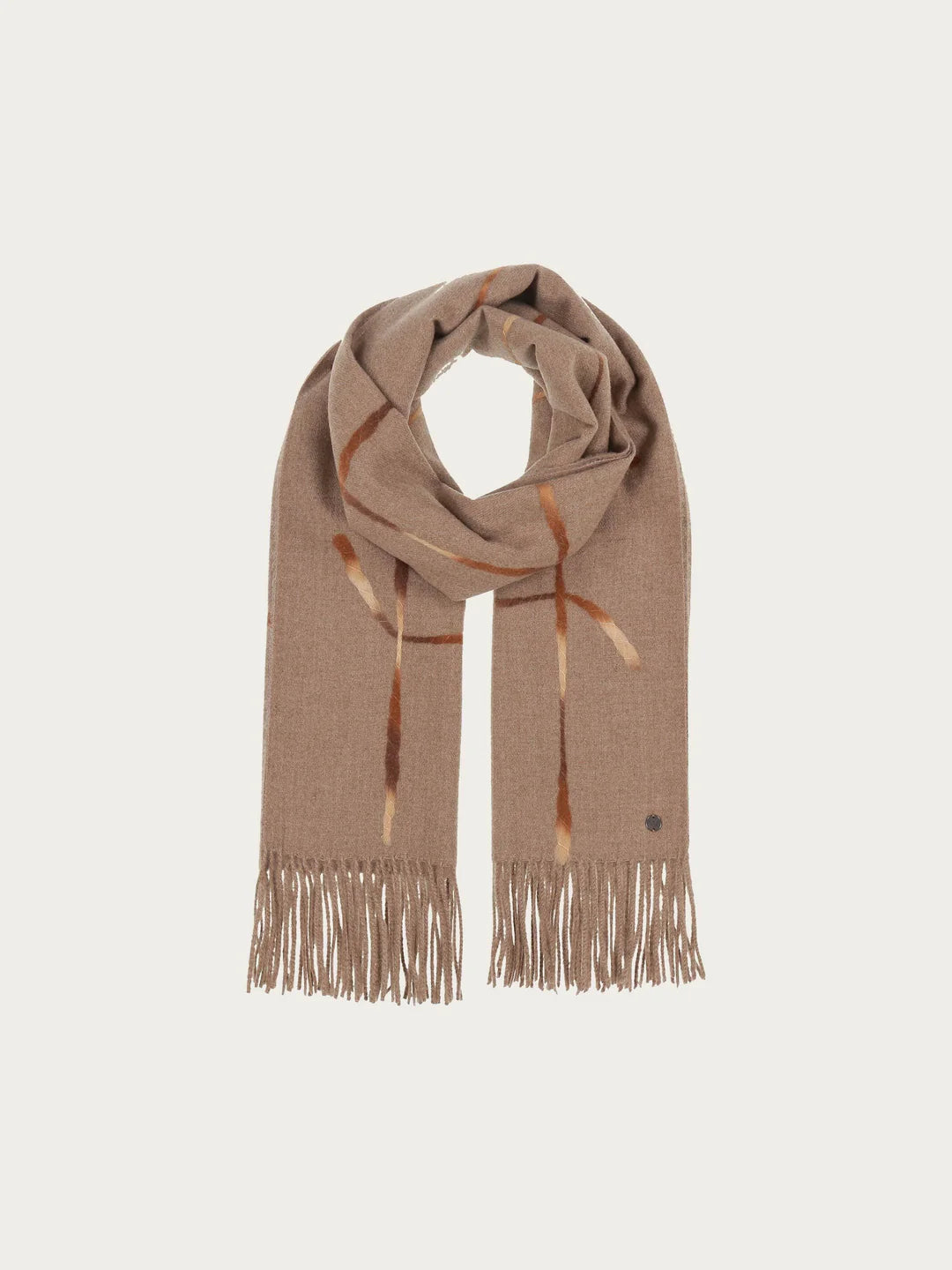 Elegant accessory for the cold season: The stole with window pane check perfects every outfit. Thanks to the sophisticated colour change in the stripes, it looks as if the yarn is shimmering. Combine the scarf with an elegant blazer, a winter coat or a sweater and jeans. With its 65 x 195 cm, the FRAAS stole can do anything and always looks good.