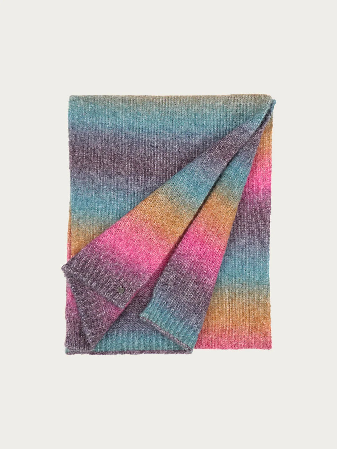 Eye-catching: the cosy knitted scarf with ombré colour gradient attracts everyone's attention. With the 35 x 180 cm scarf, cool temperatures are no longer a problem. Off you go on your next walk or shopping trip!