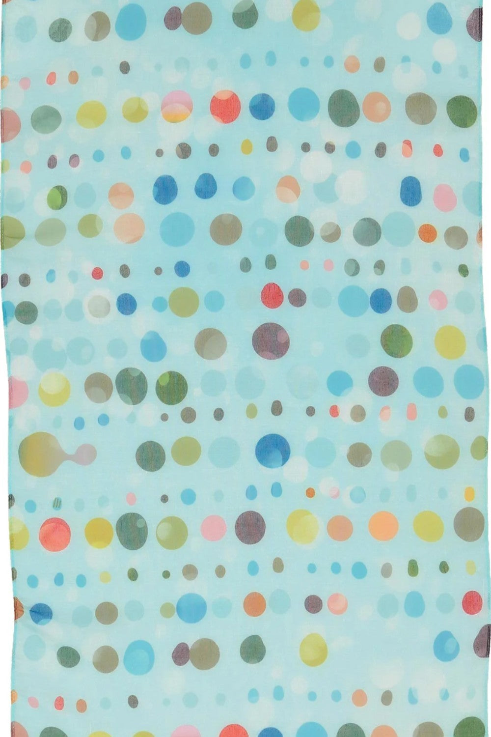 Fashionable and Sustainable! This fun polka dot scarf is the perfect addition to your summer wardrobe. Tie it in a classic scarf shape, thrown over your shoulders, or let it hang down in the breeze. Pairs well with your favourite jeans, summer dresses or work blazer. A fabulous fashion accessory that is Good for you and Good for the planet since the fibers have been recycled from plastic bottles.