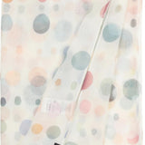 Fashionable and Sustainable! This fun polka dot scarf is the perfect addition to your summer wardrobe. Tie it in a classic scarf shape, thrown over your shoulders, or let it hang down in the breeze. Pairs well with your favourite jeans, summer dresses or work blazer. A fabulous fashion accessory that is Good for you and Good for the planet since the fibers have been recycled from plastic bottles.