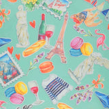 The style this season is to be fashionably sustainable! The fibers in this chic Paris inspired print have been recycled from plastic bottles. Try this versatile oversized square as a bold bandana, chic shawl, fashionable tie, or elegant headscarf. Pairs well with your favourite jeans, fashion dresses or work blazer. A fabulous fashion accessory that is Good for you. Good for the planet.